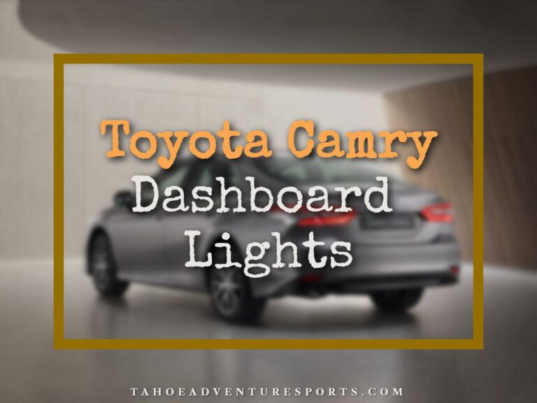 Toyota Camry Dashboard Lights